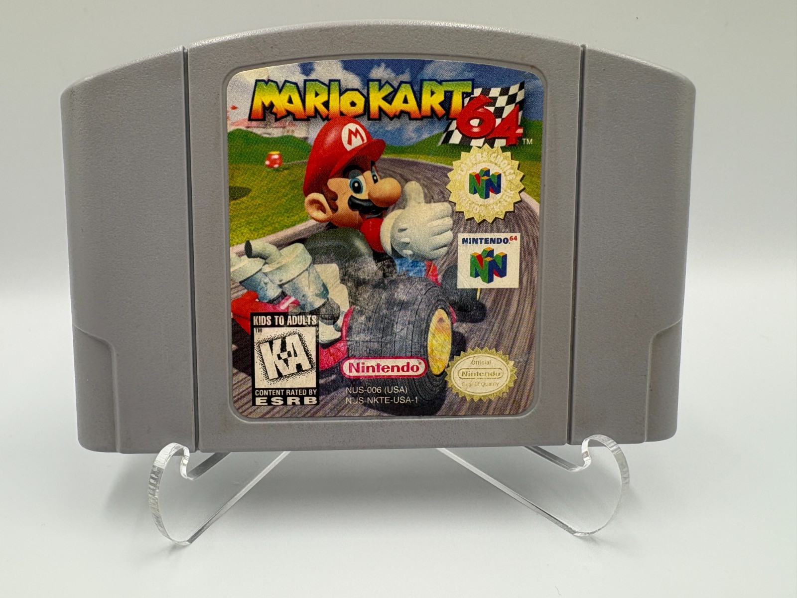 Mario Kart 64 – Nintendo N64 – Authentic Cartridge Only – Cleaned and Tested