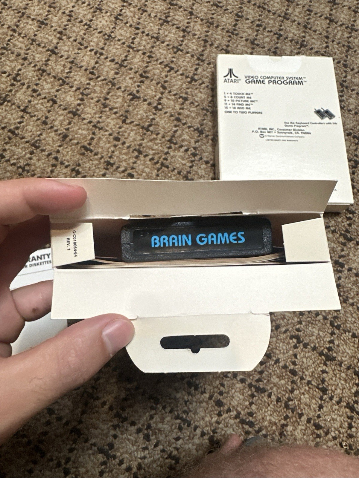 Atari 2600 Back To School Pak Brain Games & Basic Programming With Controllers