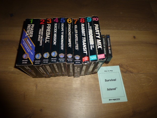 Supercharger Starpath Arcadia Atari 2600 COMPLETE SET #1-12 CIB Complete In Box