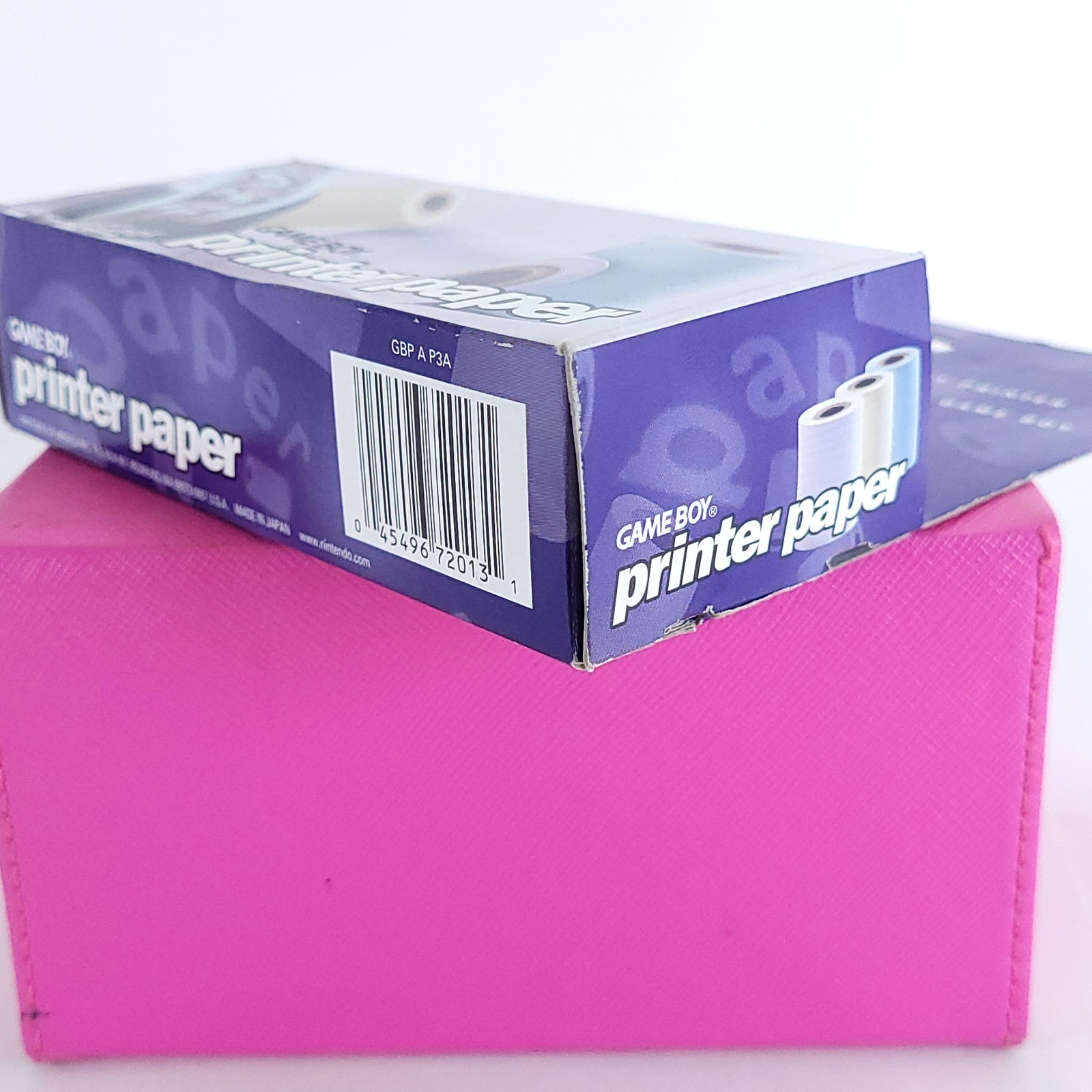 Game Boy Printer Paper 2 Boxes 4 Sealed Rolls (2 White + 2 Yellow) Missing Blue