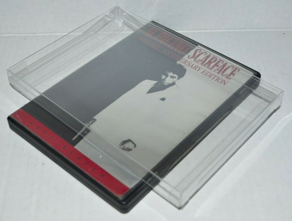 10 DVD DVD’s Plastic Clear Protectors Cases Sleeves Display Boxes