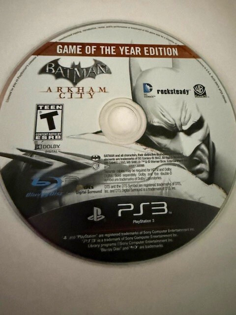 Batman: Arkham City (PS3) GOTY Edition (PS3) DISC ONLY NO TRACKING (#400)