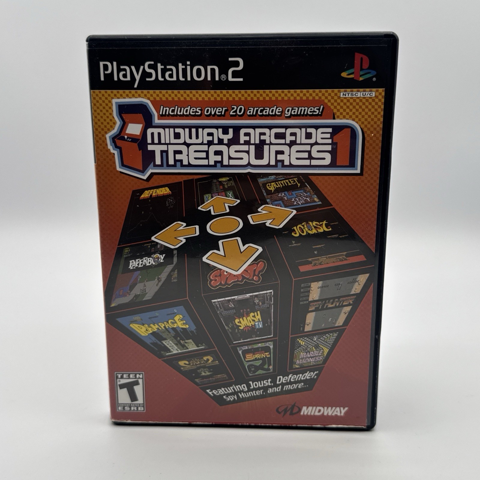 Midway Arcade Treasures 1 (Sony PlayStation 2 PS2 2003) COMPLETE CIB Tested +Reg