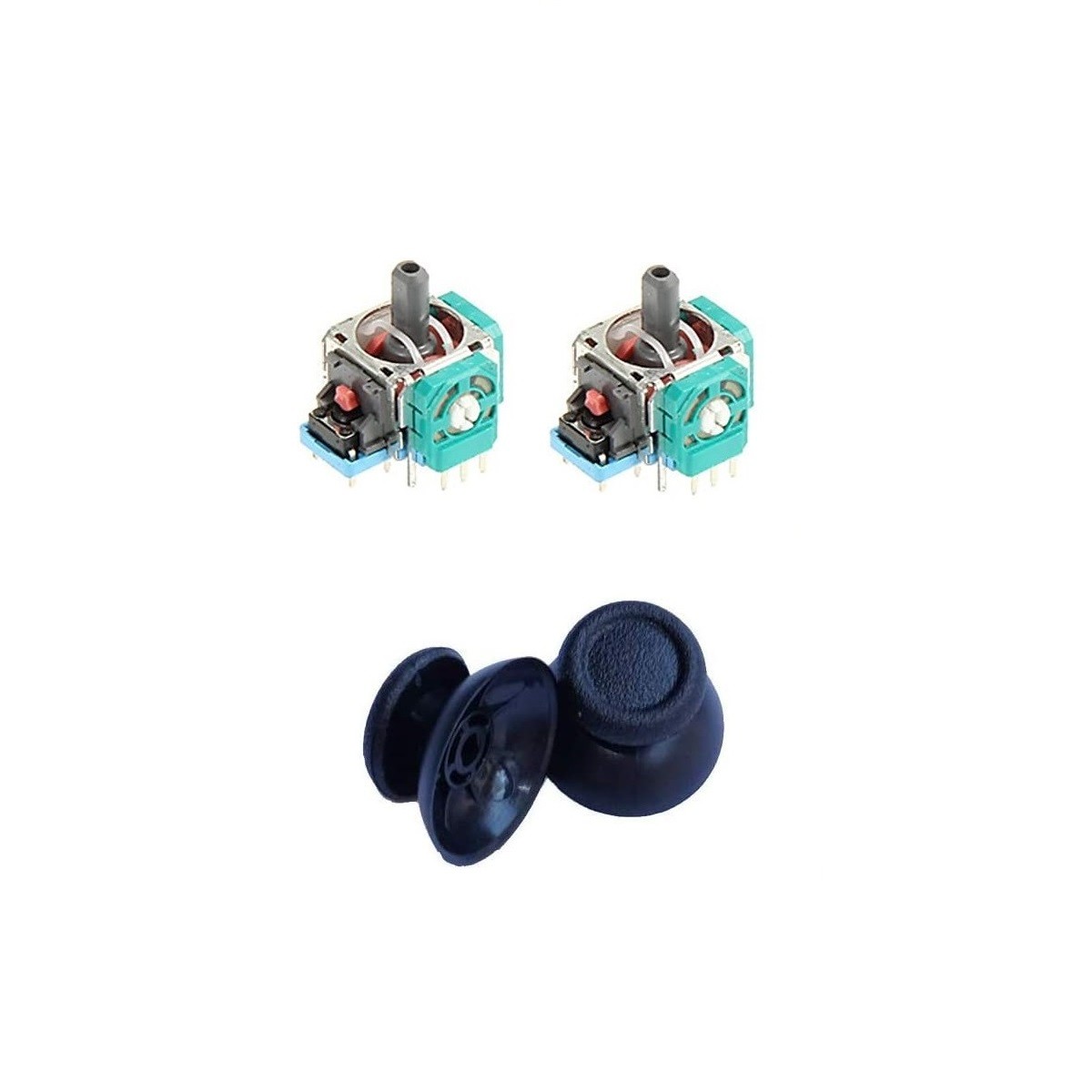 Sony PlayStation 4 PS4 2pc Analog Potentiometer Joystick Black CUH-ZCT2