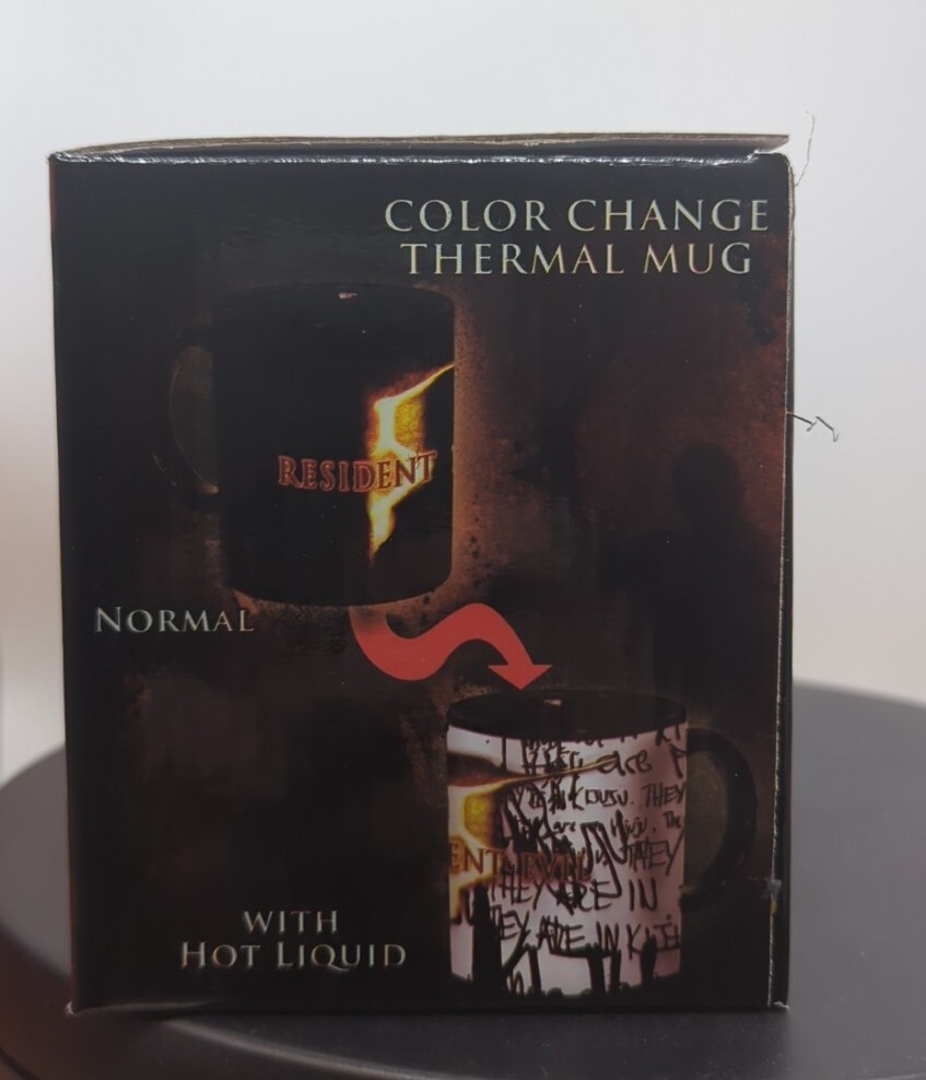 Resident Evil 5 NECA KIJUJU Color Change Thermal Mug Brand New Fresh RARE Capcom