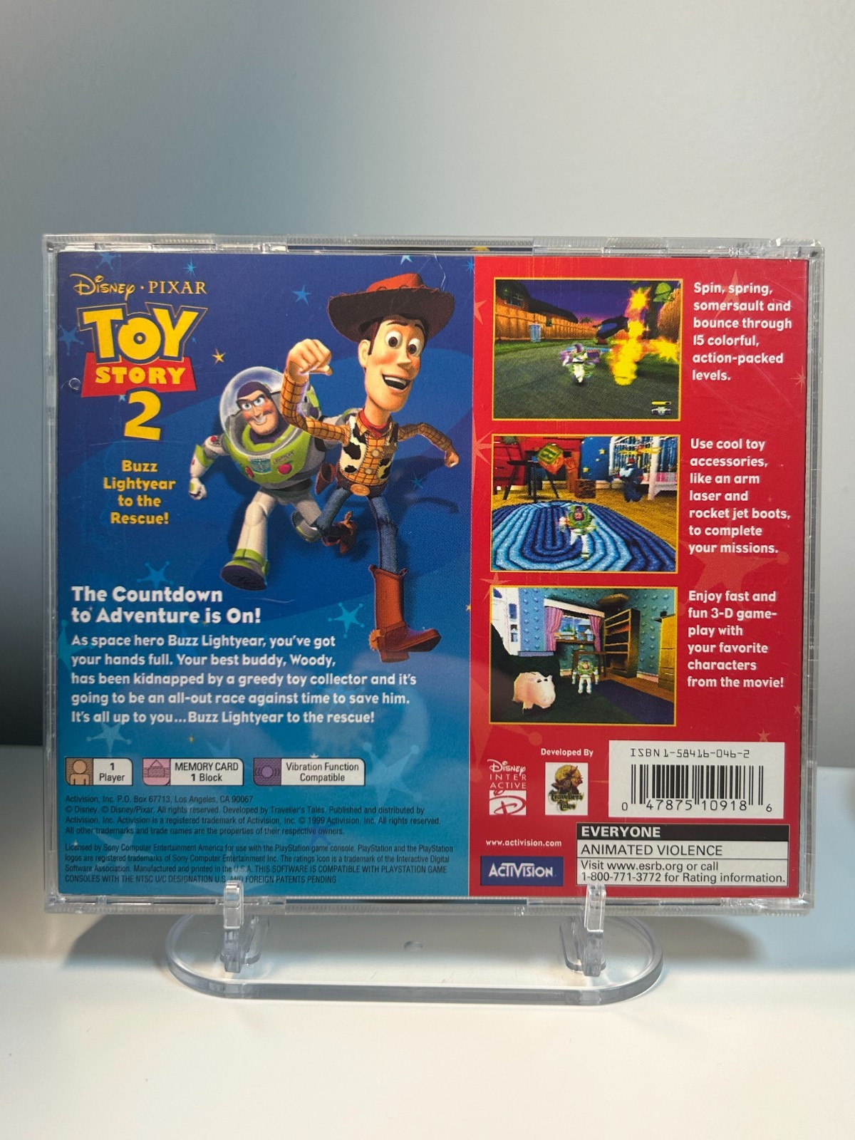 Toy Story 2 Buzz Lightyear to the Rescue PS1 PlayStation 1 Complete CIB Tested