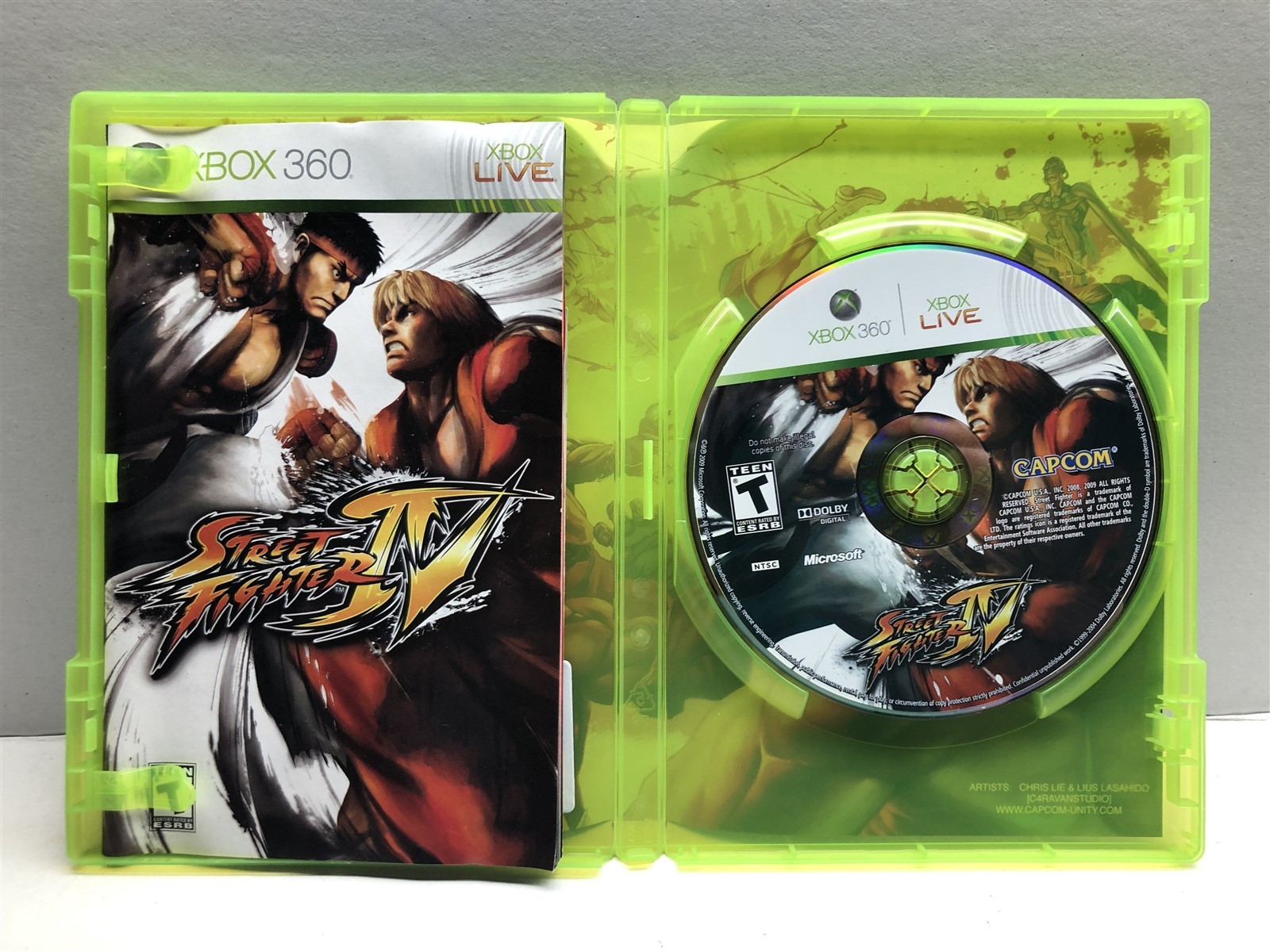 Street Fighter 4 IV (Xbox 360, 2009) Complete Tested Working – Free Ship