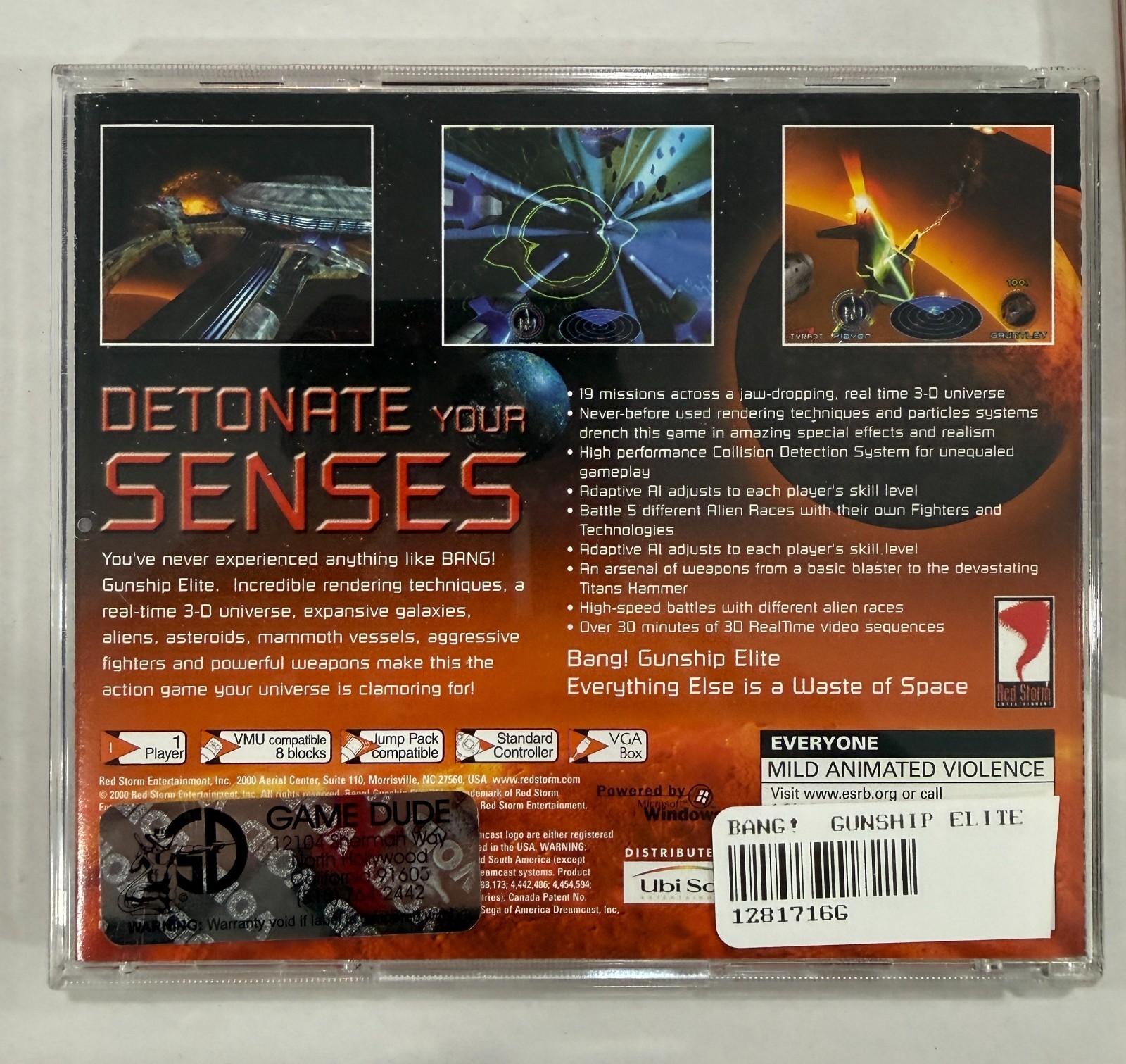 SEGA Dreamcast – Bang! Gunship Elite – Working, CIB, NTSC