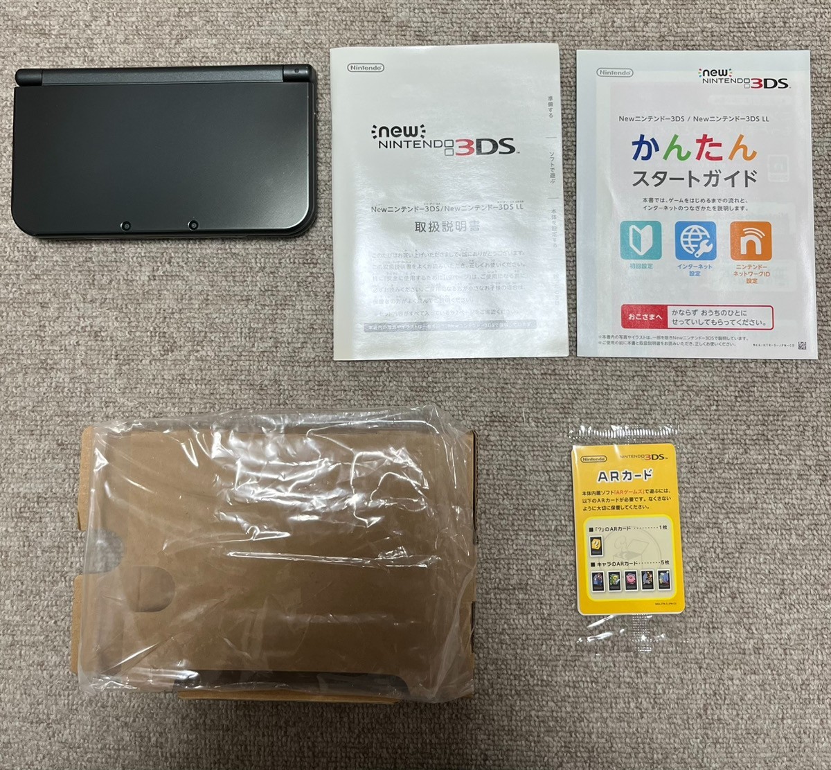 New 3DS LL XL Metalic black Japan Nintendo Console region Japanese B6
