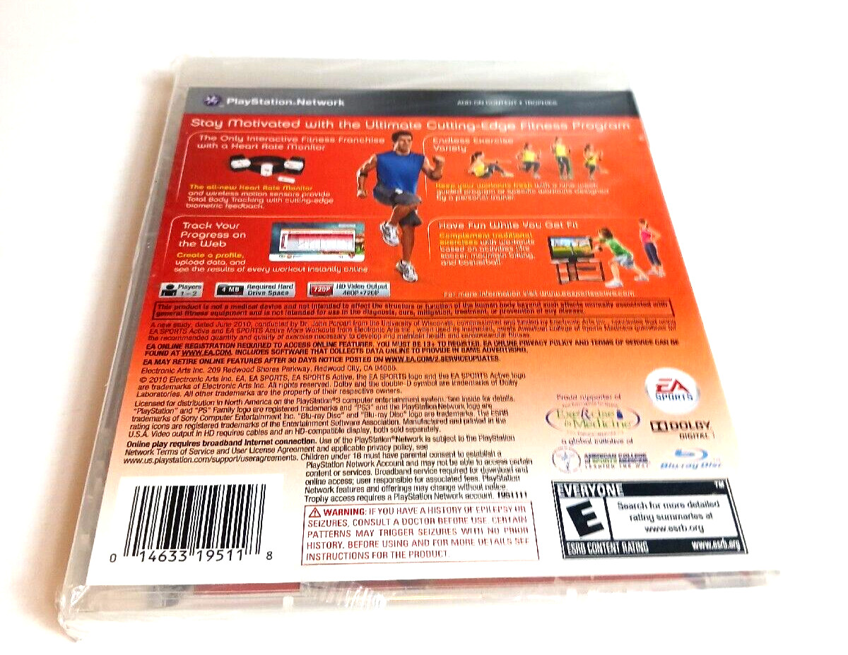 Sony PS3 PlayStation 3 Video Game EA Sports Active 2 Personal Trainer New Sealed