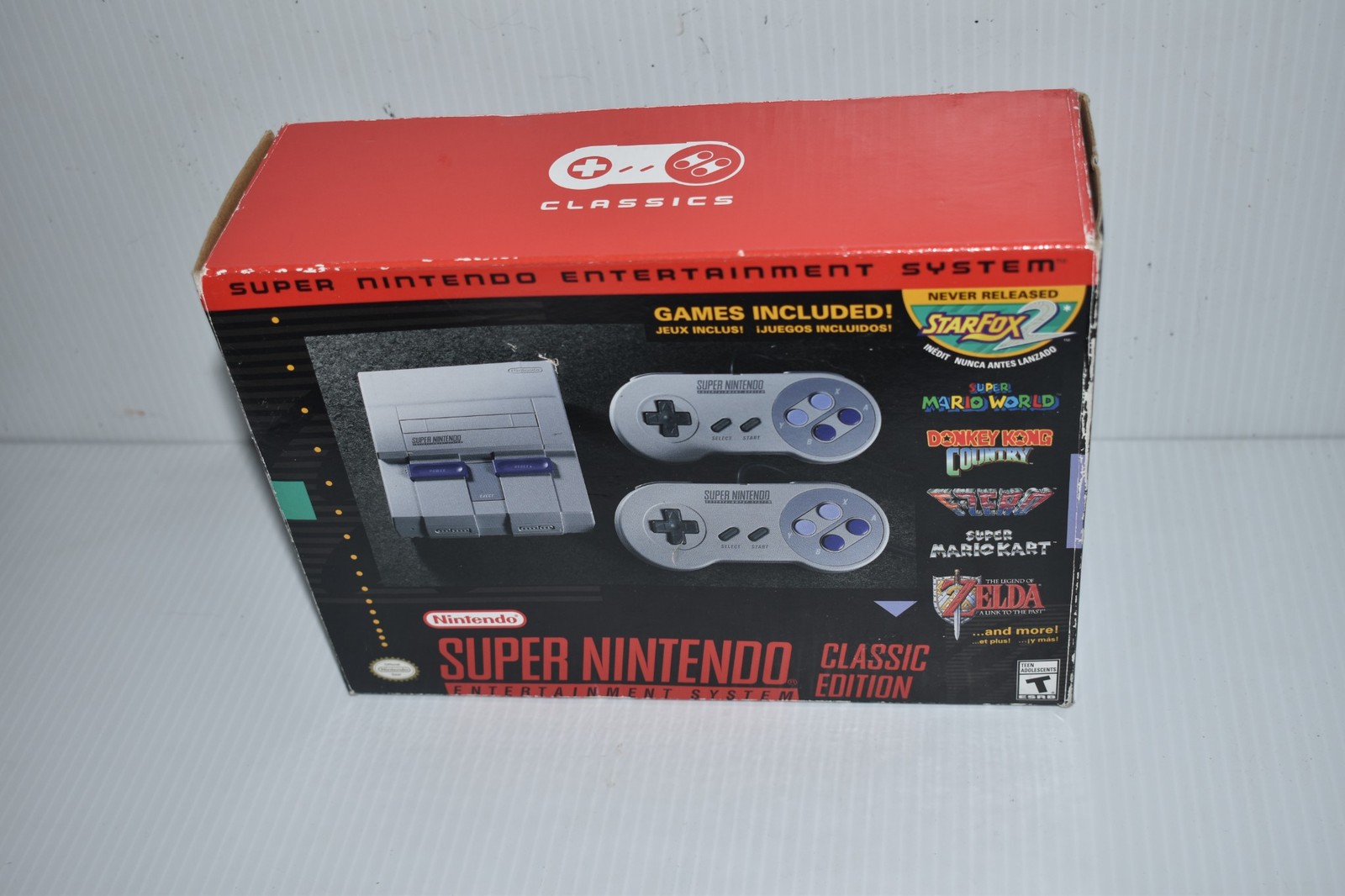 Super Nintendo Entertainment System SNES Classic Mini Edition-NEW OPEN BOX(OQI94