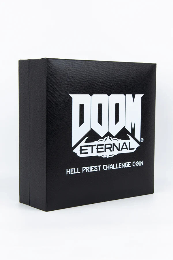 Doom Eternal Hell Priest Challenge Large Coin 4.5″ Inches Across – Bethesda