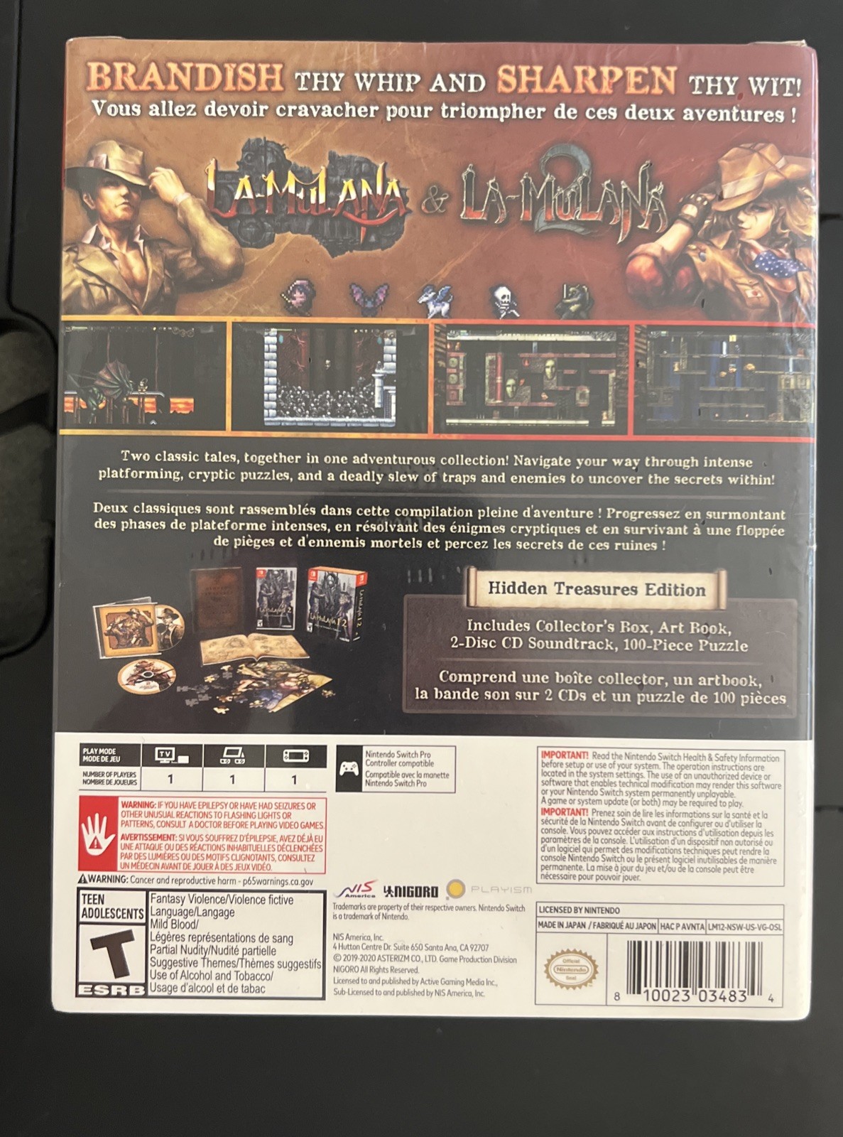 LA-MULANA 1 & 2: Hidden Treasures Edition – Nintendo Switch