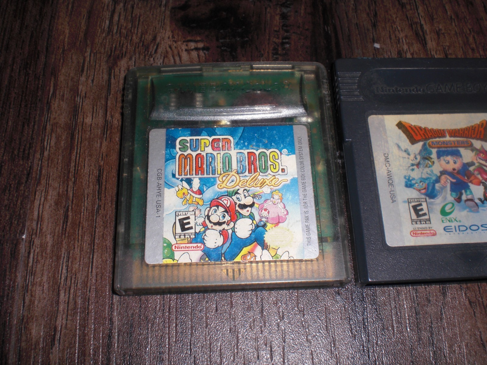Dragon Warrior Monsters Super Mario Bros Deluxe 4 Nintendo Game Boy Color GBA