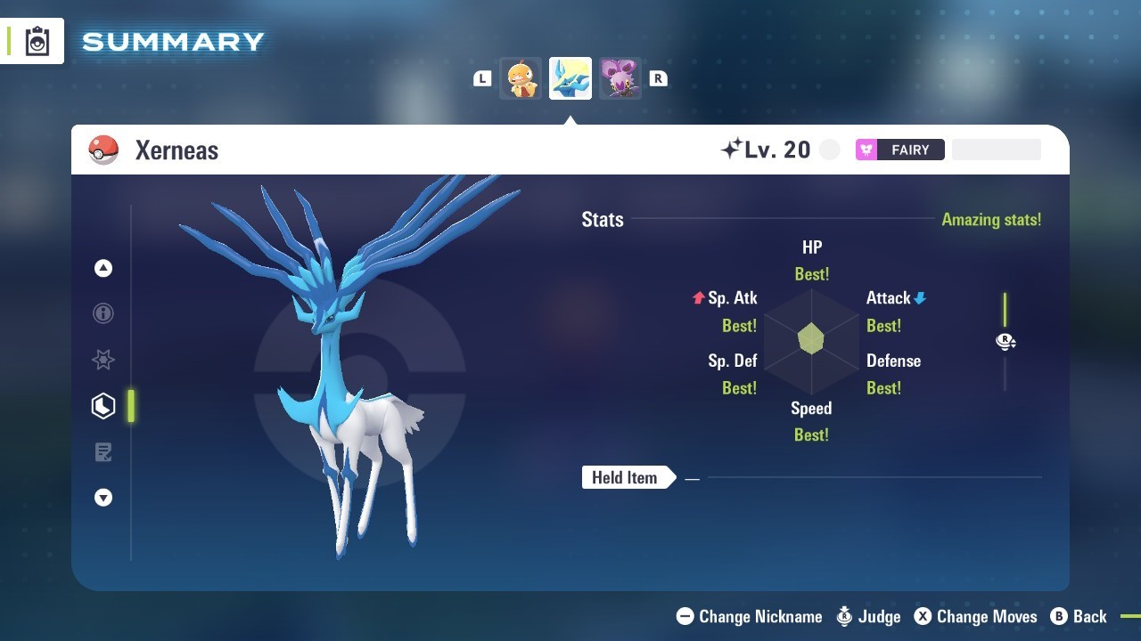 Choose Low Level Legendary Pokemon Shiny or Non-Shiny Legendaries Legends Z-A ZA