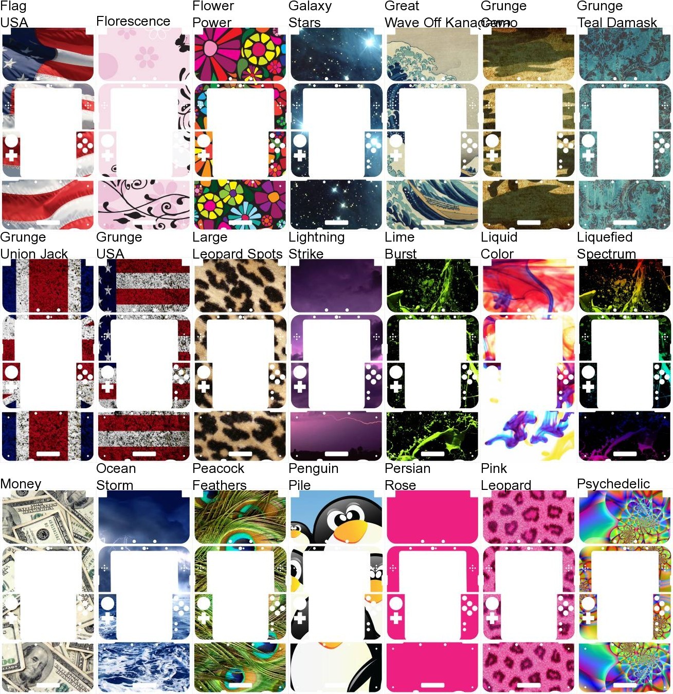 Choose Any 1 Vinyl Decal/Skin Design for the New 3DS XL – Buy 1 Get 1 Free!