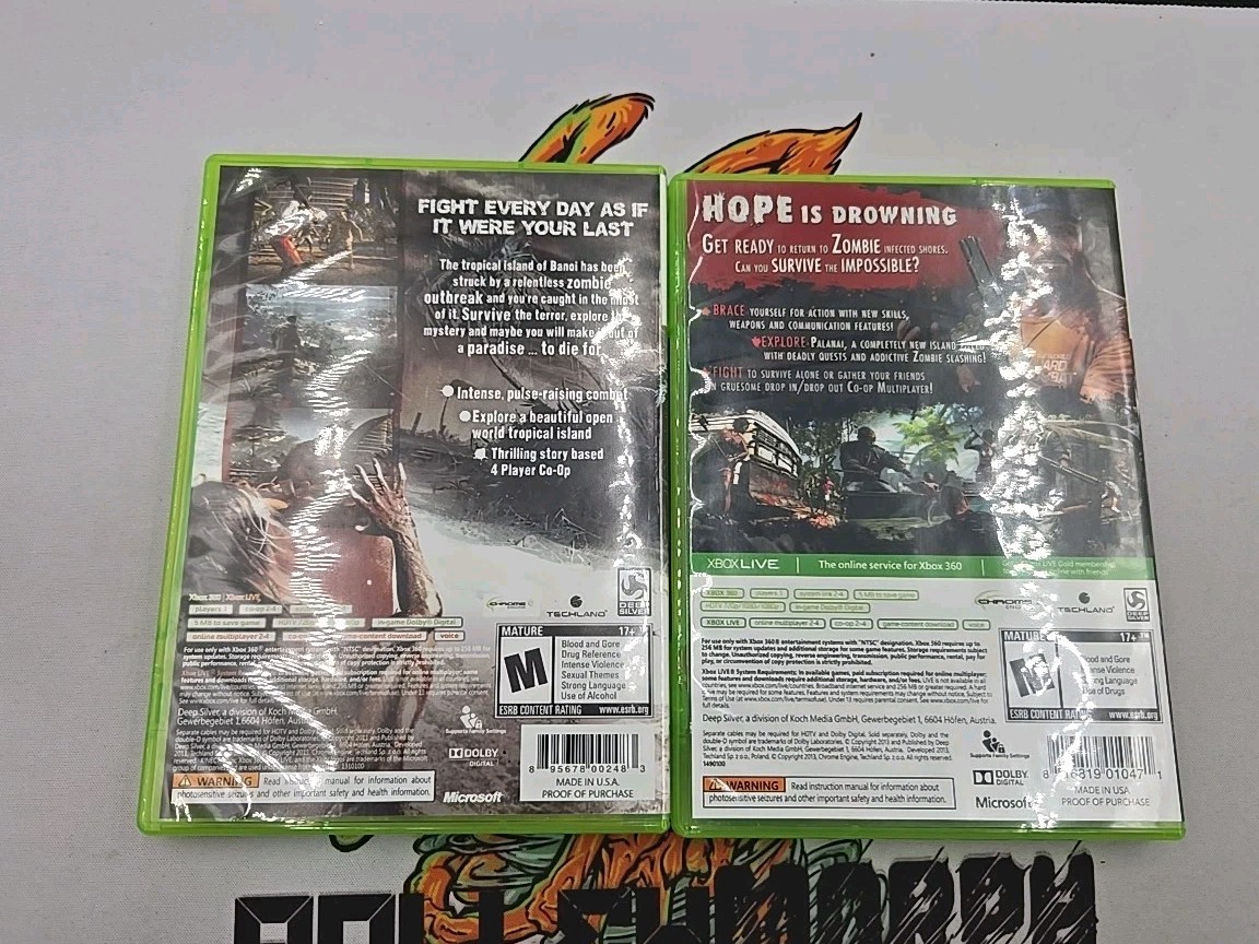 Bundle Dead Island & Dead Island: Riptide – Microsoft Xbox 360 CIB
