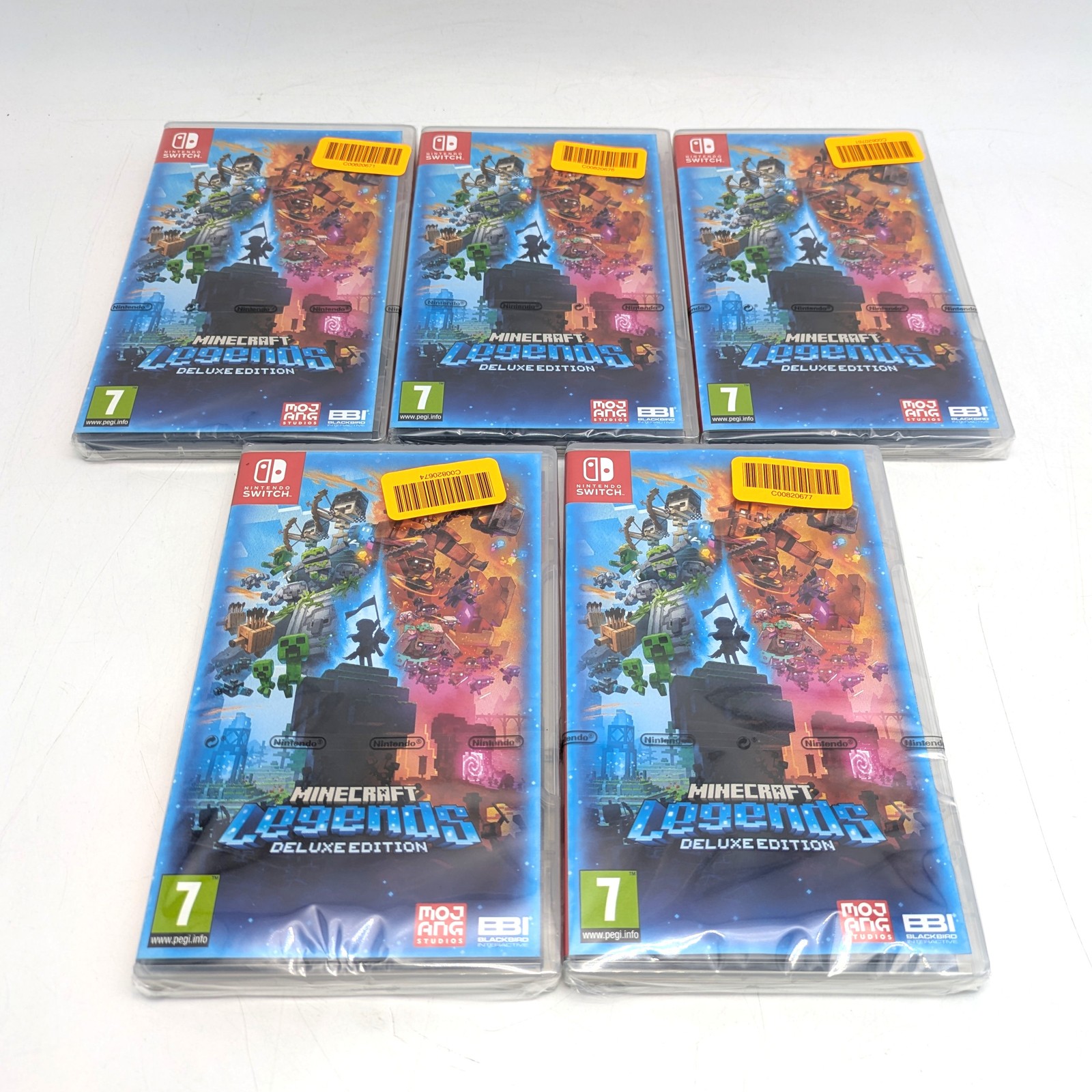 Minecraft Legends Deluxe Edition for The Nintendo Switch PAL PEGI 7 | Lot of 5