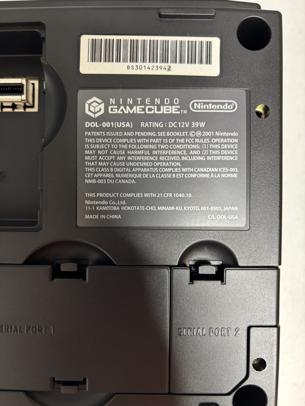 Nintendo GameCube Black Console DOL-001 USA Digital AV Out – Works After Warm Up