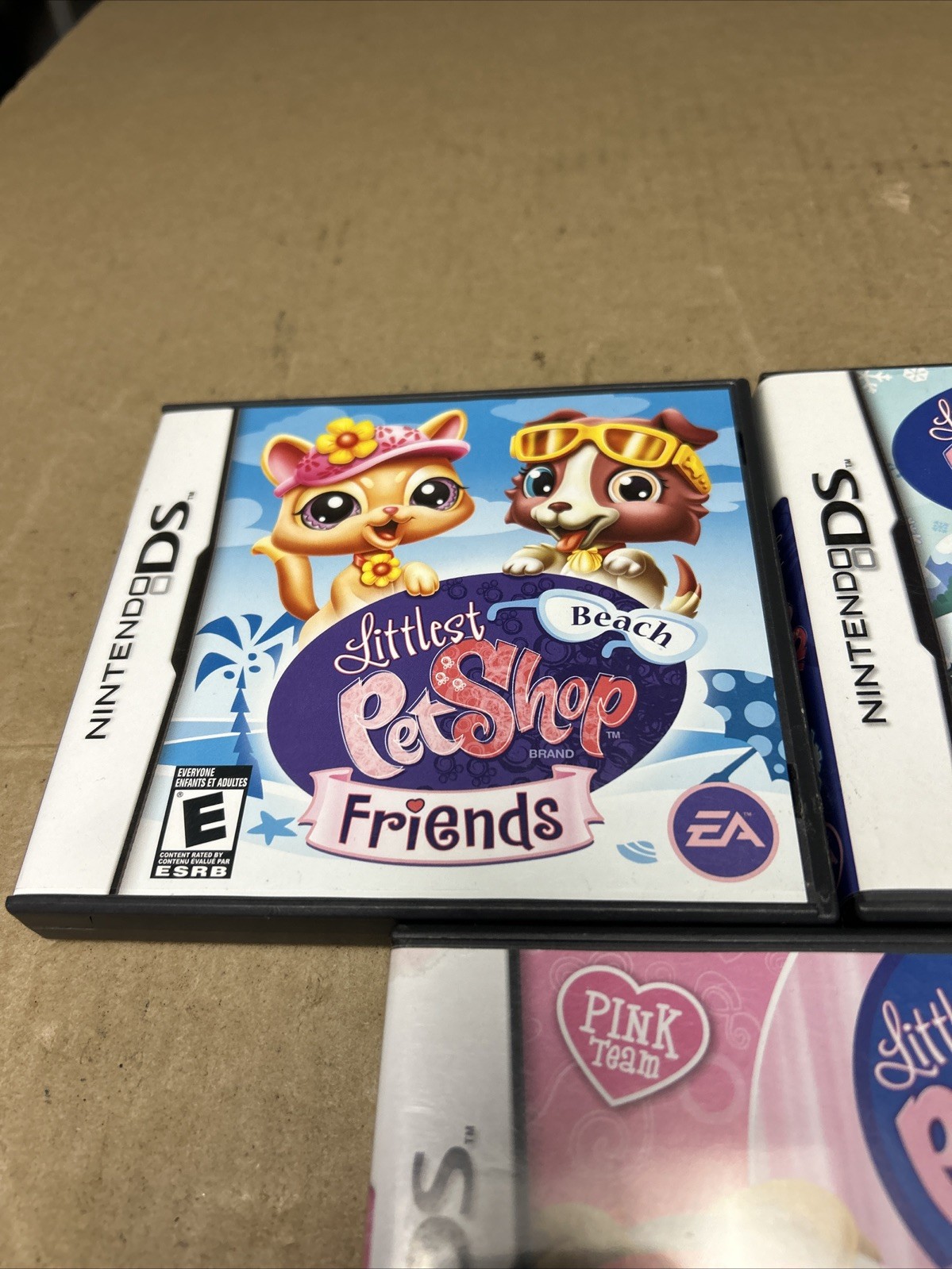 Littlest Pet Shop Friends Biggest Stars Winter Hiver DS Games W/ Manuals