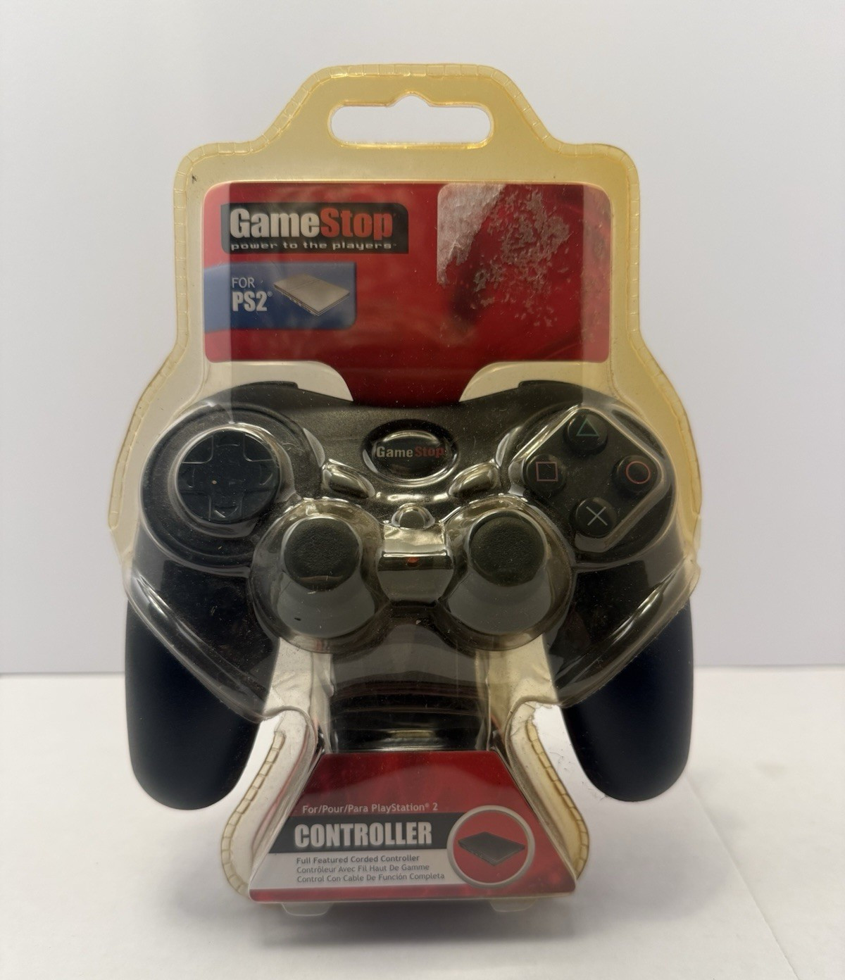 GameStop Wired Controller for Sony PlayStation 2 PS2 Black Dual Analog Vibration