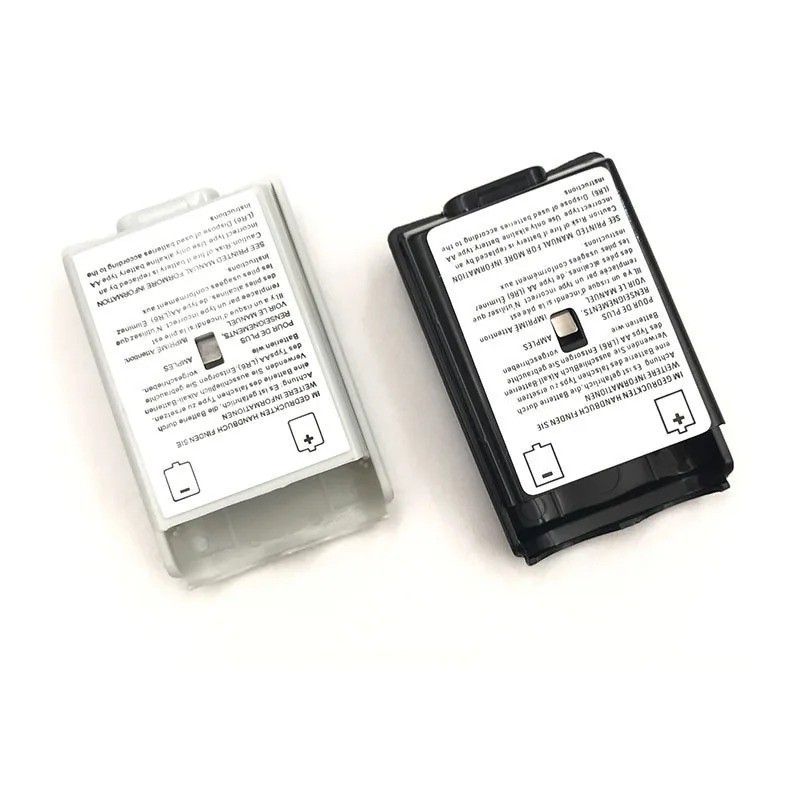 AA Battery Back Cover Case Shell Pack For Xbox 360 Wireless Controller Black