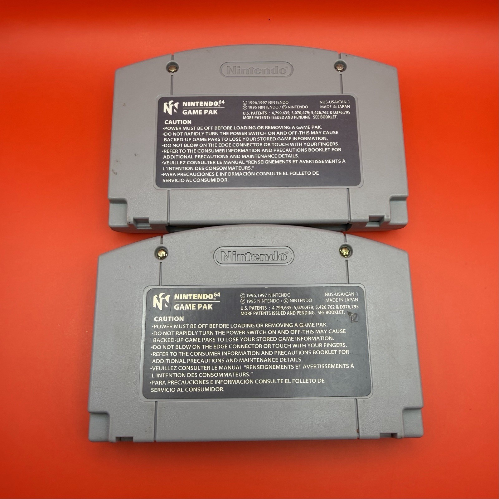 Lot Mario Party 1 & 2 Nintendo 64 (N64) Authentic, Tested Working, Carts Only