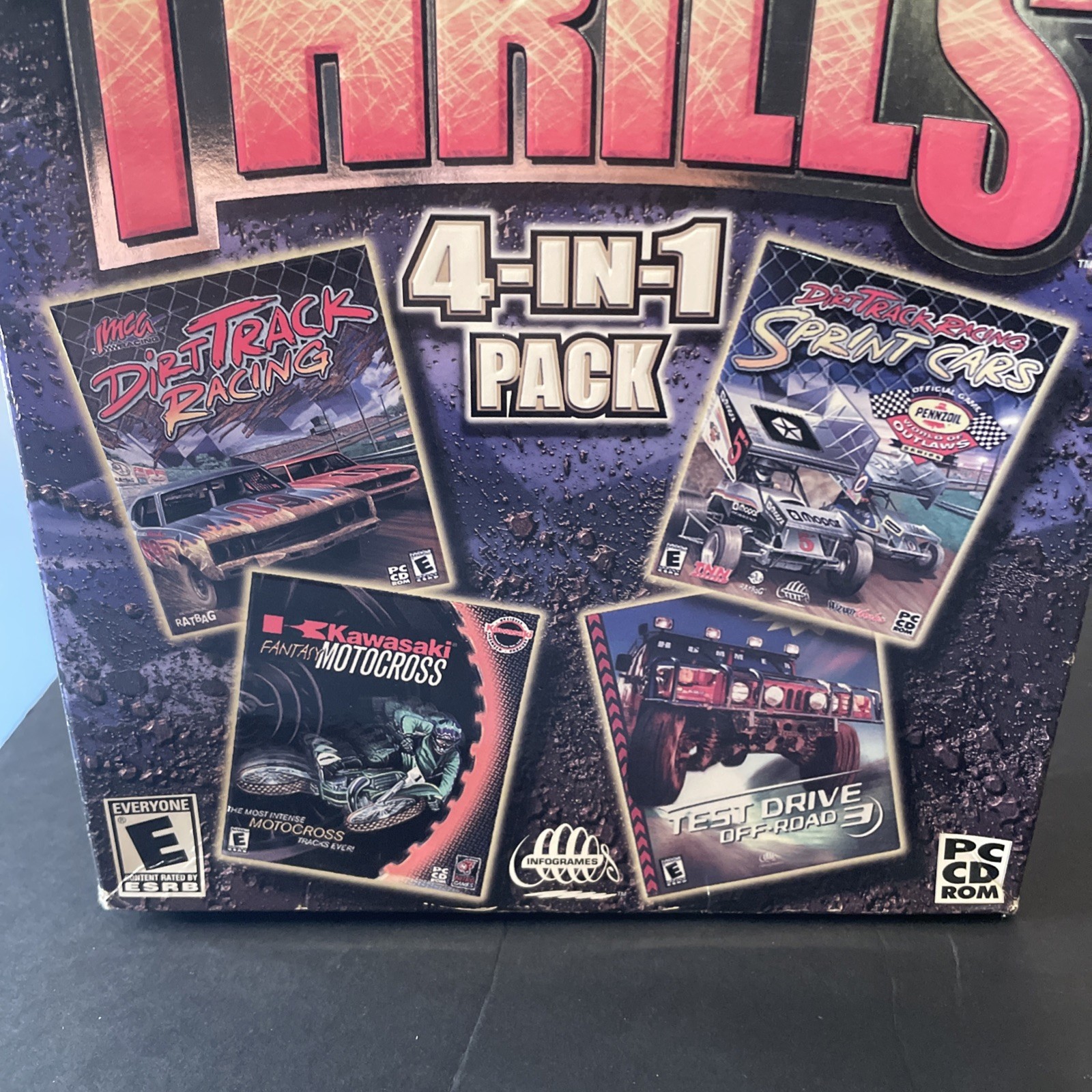 NIB Dirt Thrills PC/CD ROM Games 4-In-1 Pack Dirt Racing 2000