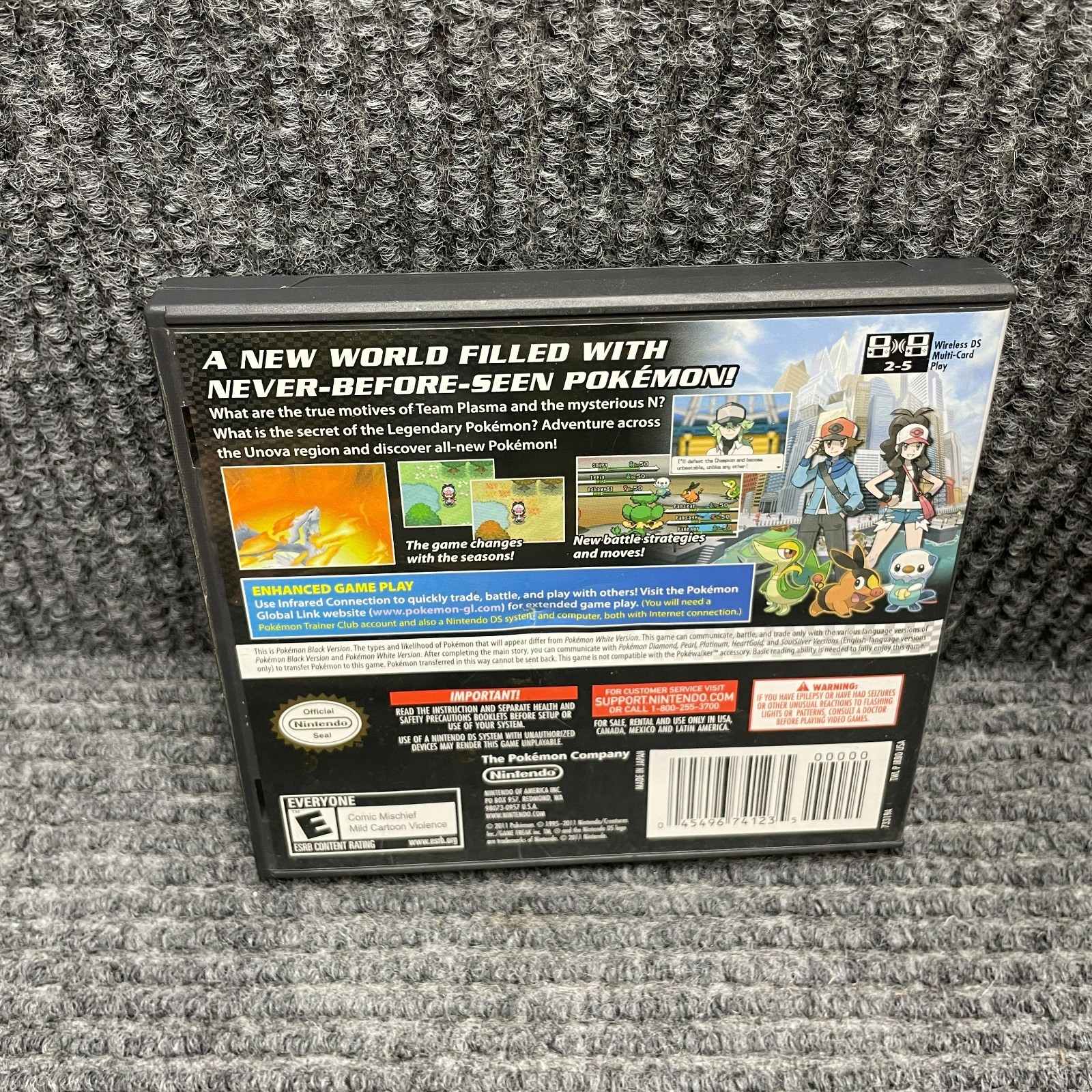 Pokemon: Black Version (Nintendo DS, 2011) (CIB) (Working) (Authentic)