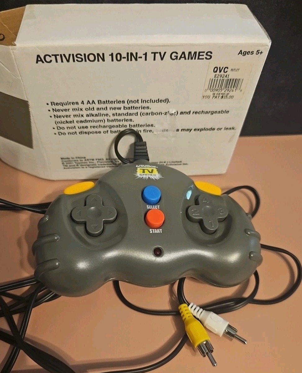 Activision 10-in-1 TV Games Video Game System Plug&Play With Batteries Included