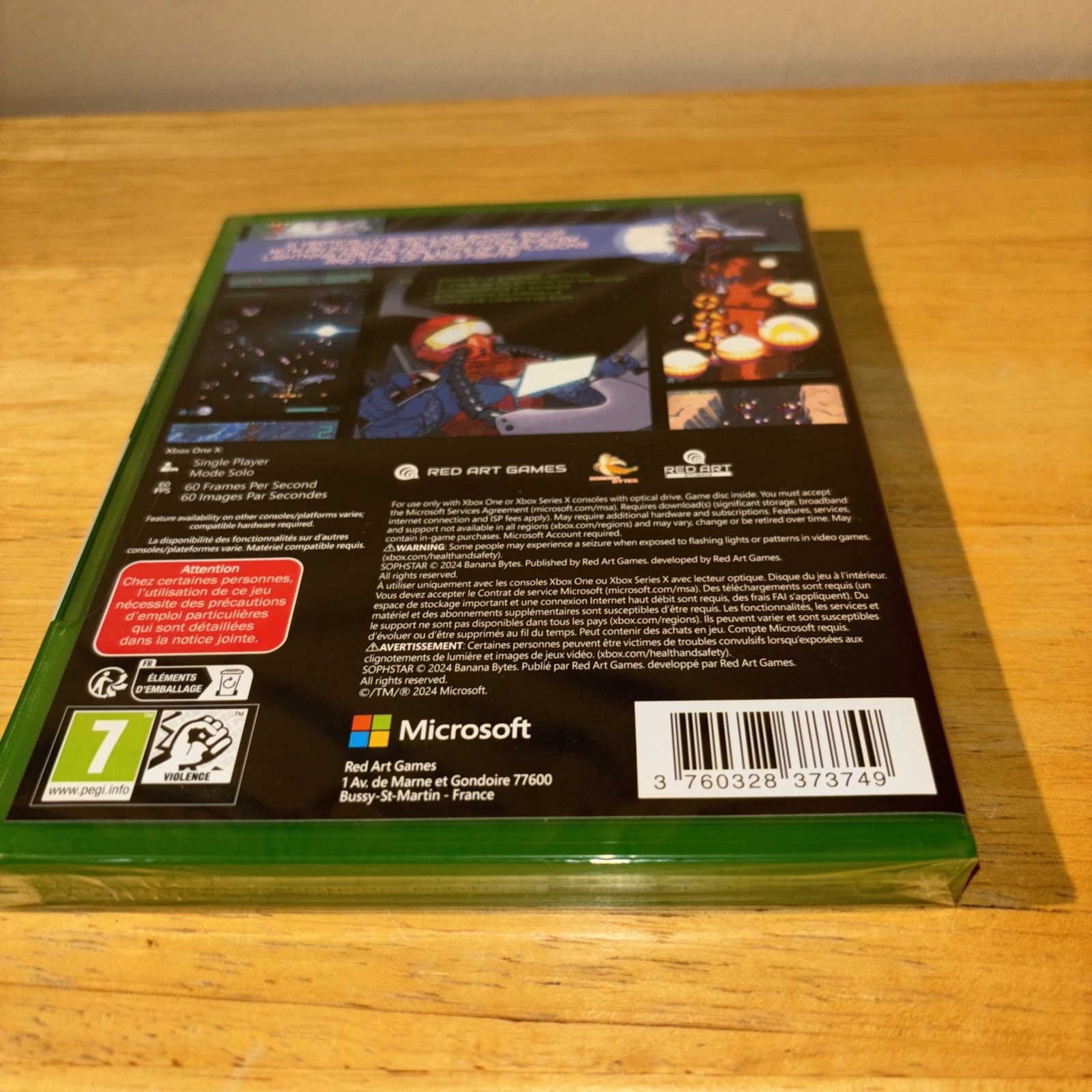 U.S. SELLER BRAND NEW SOPHSTAR XBOX ONE RED ART GAMES PEGI 7 SOPH STAR