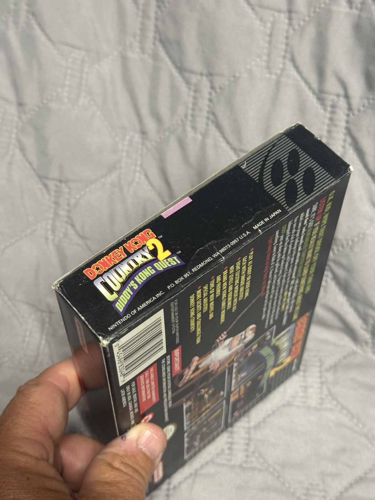 Donkey Kong Country 2 Diddy’s Quest Snes Box Only * Super Nintendo Original box