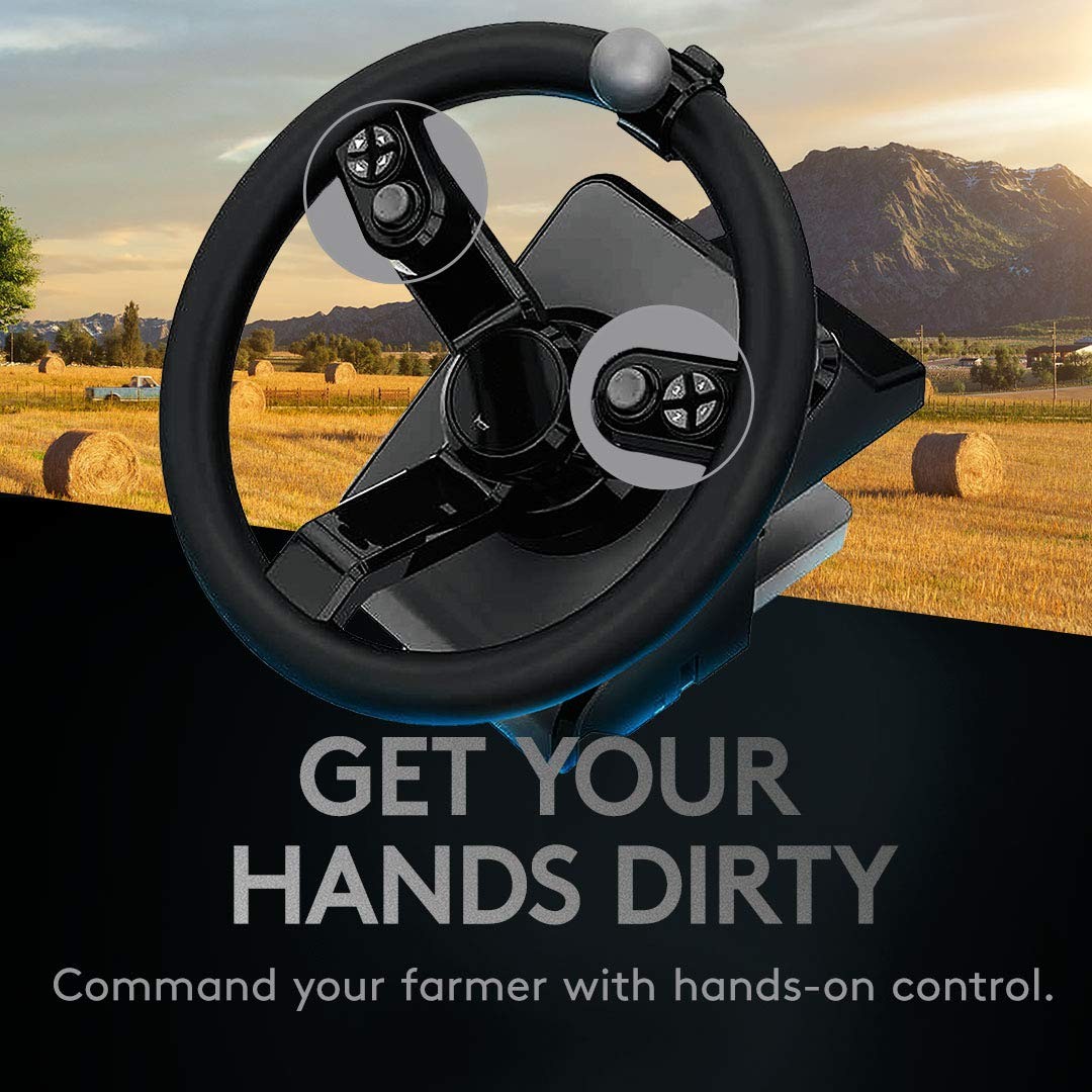 Logitech Heavy Equipment Bundle – Wheel and pedals set – wired – for PC