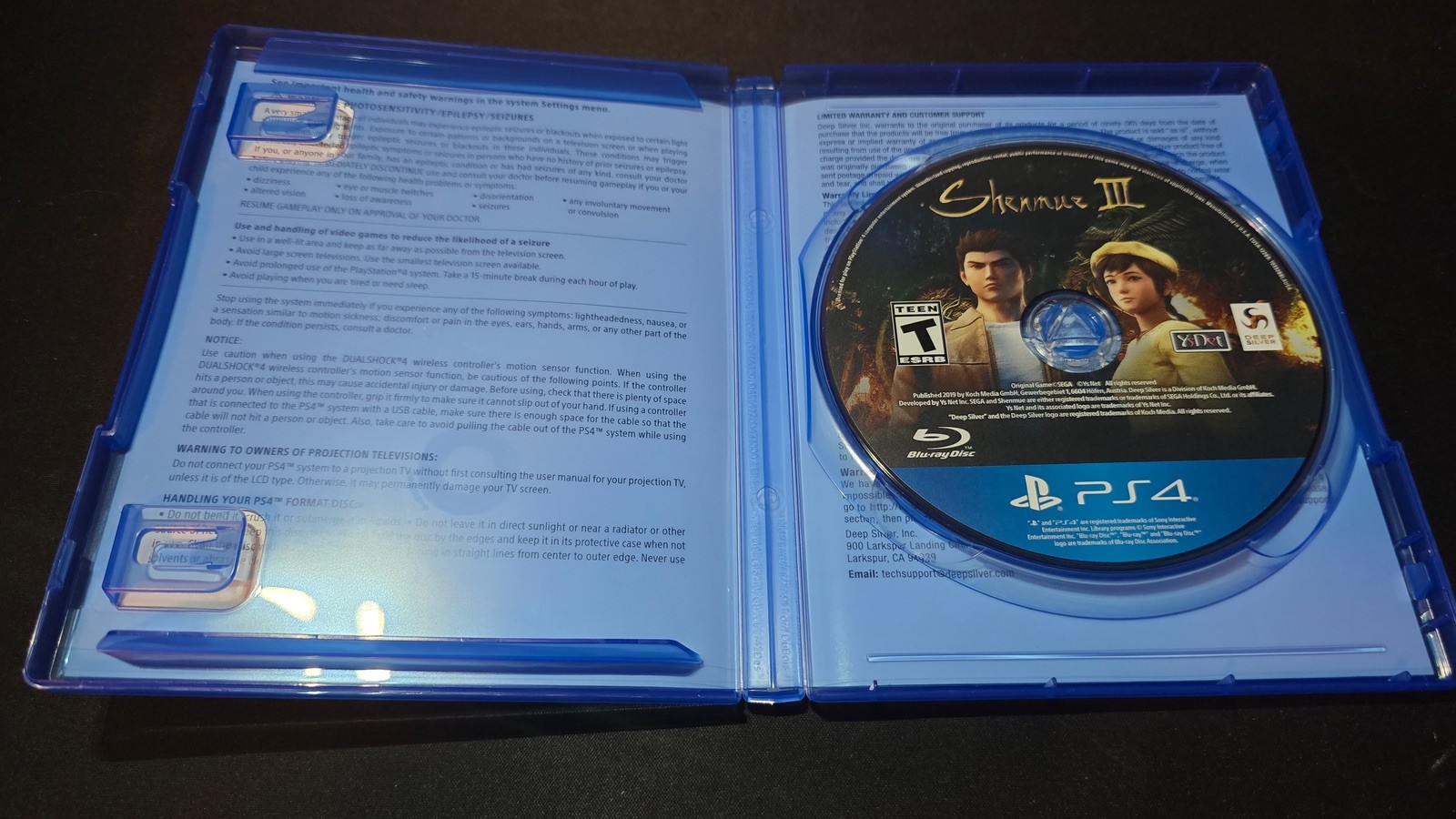 Shenmue III 3+Steelbook Deep Silver Sony Playstation 4 PS4 LN perfect condition!