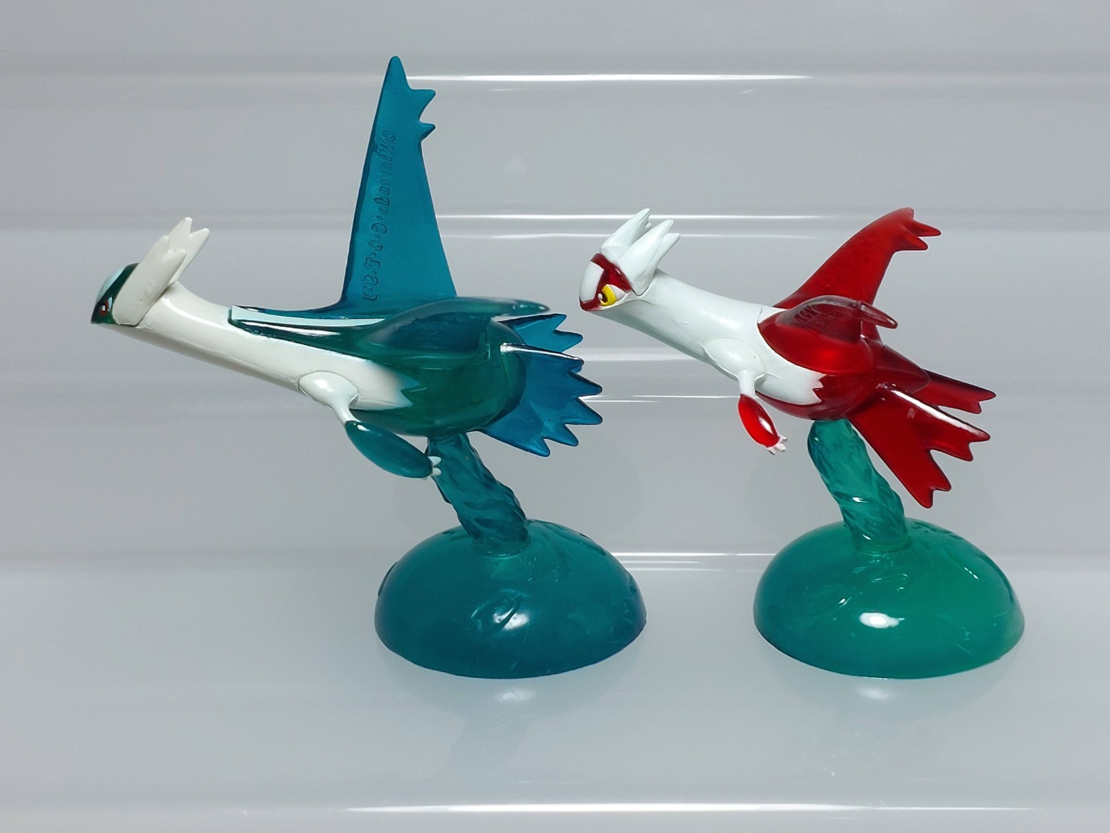 Latios Latias (Clear ver) Pokemon Movie Monster Collection Figure Tomy 2.4-2.9in