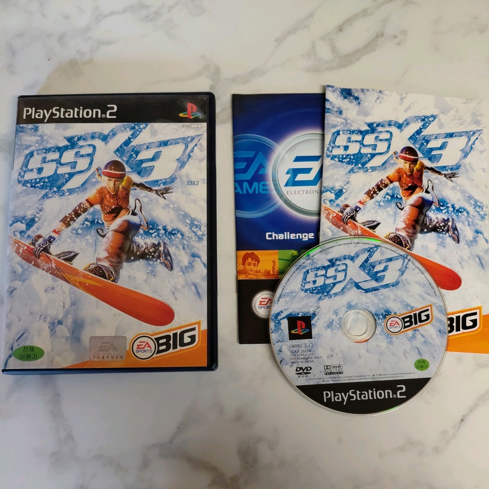 SSX 3 Korean NTSC-J PlayStation 2 PS2 – Complete w/ Manual! Tested + MINT DISC!