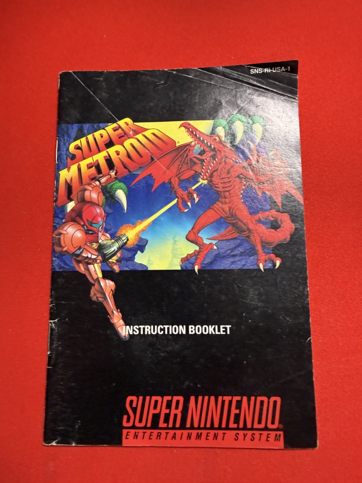 Super Metroid Super Nintendo SNES Instruction Manual Booklet ONLY