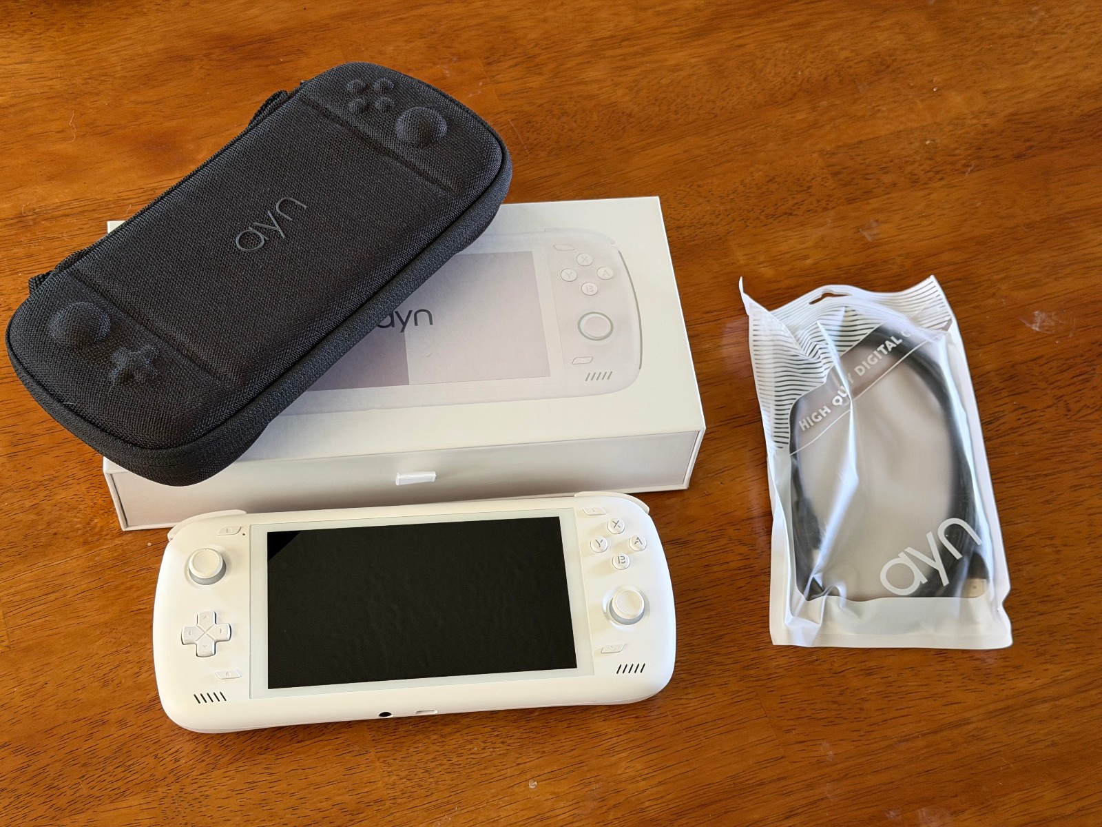AYN Odin 2 Pro White Handheld Gaming Console Bundle – 12gb Ram 256 GB Android