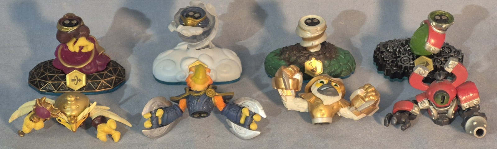 4 Skylanders Figures, Hoot Loop, Free Ranger, Grilla Drilla, Magna Charge