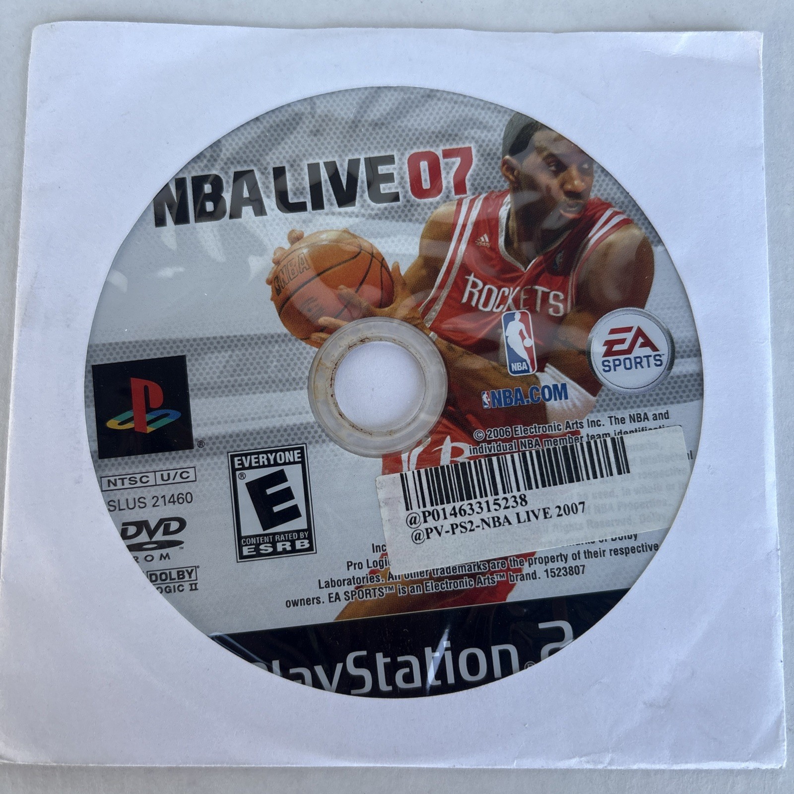 NBA Live 07 PlayStation 2 PS2 DISC ONLY NO TRACKING *Tested*