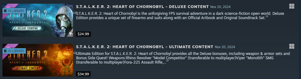 S.T.A.L.K.E.R. 2 Heart of Chornobyl PC Ultimate Edition GAME/DLC INCLUDED
