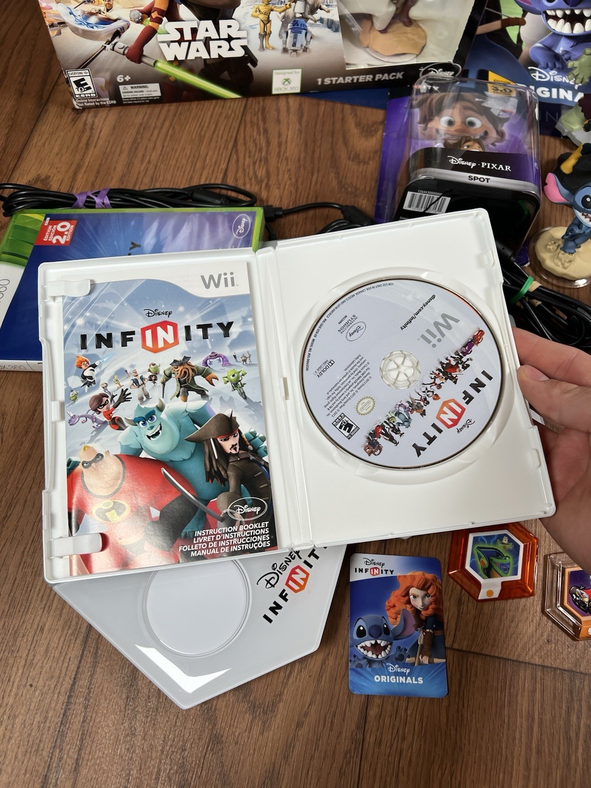 Disney Infinity Lot 20 Mixed Bulk Lot Wii / Xbox 360 3 Portals Star Wars