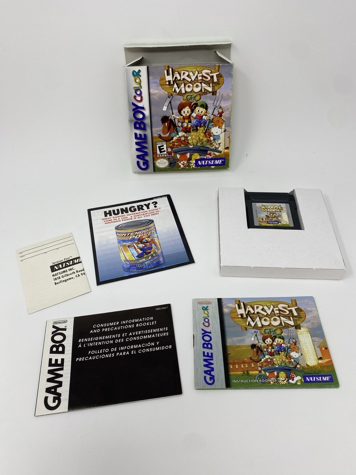 Harvest Moon 1 GBC Nintendo Gameboy Color Complete CIB Authentic Reg Card