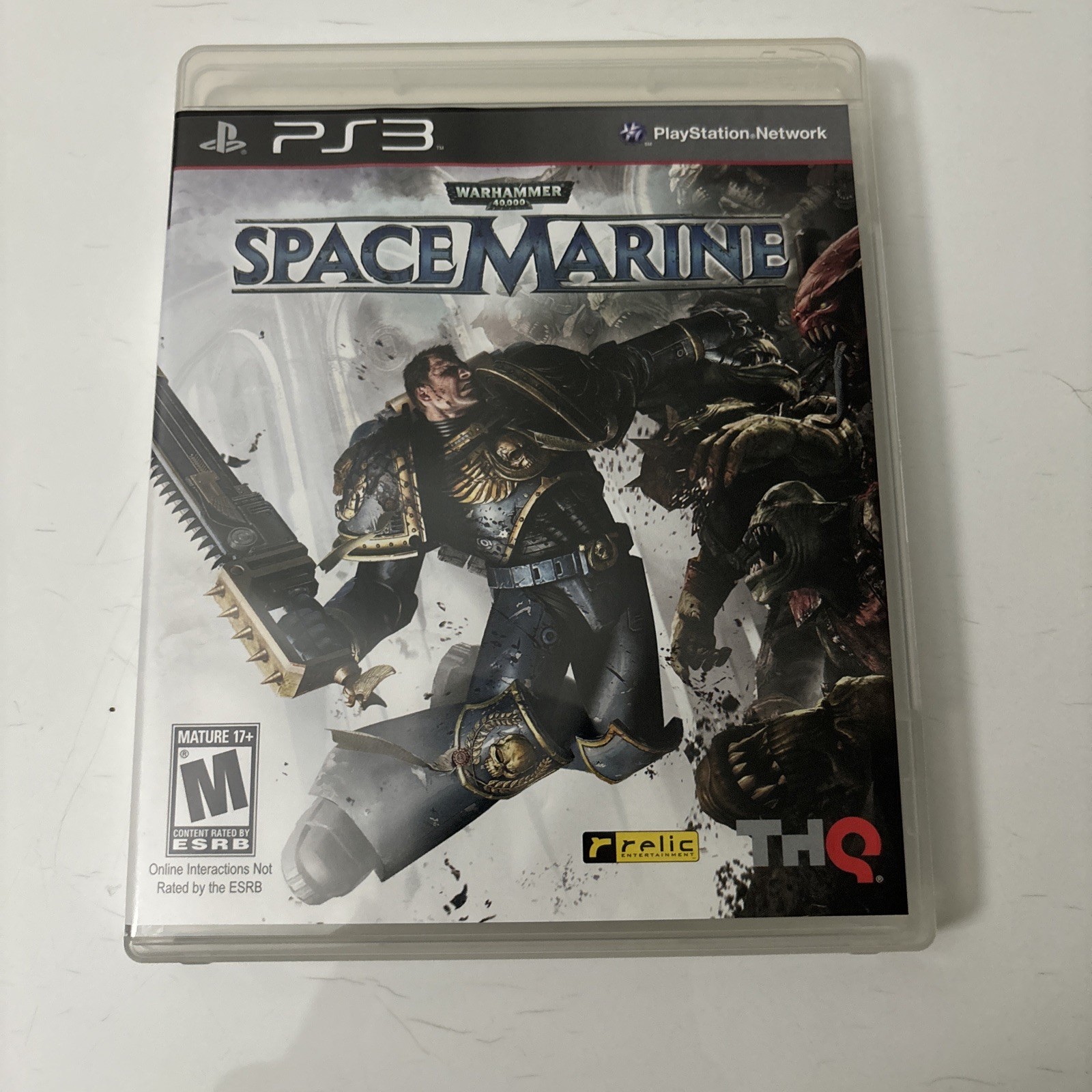 Warhammer 40,000: Space Marine (PlayStation 3 PS3, 2011) Complete CIB