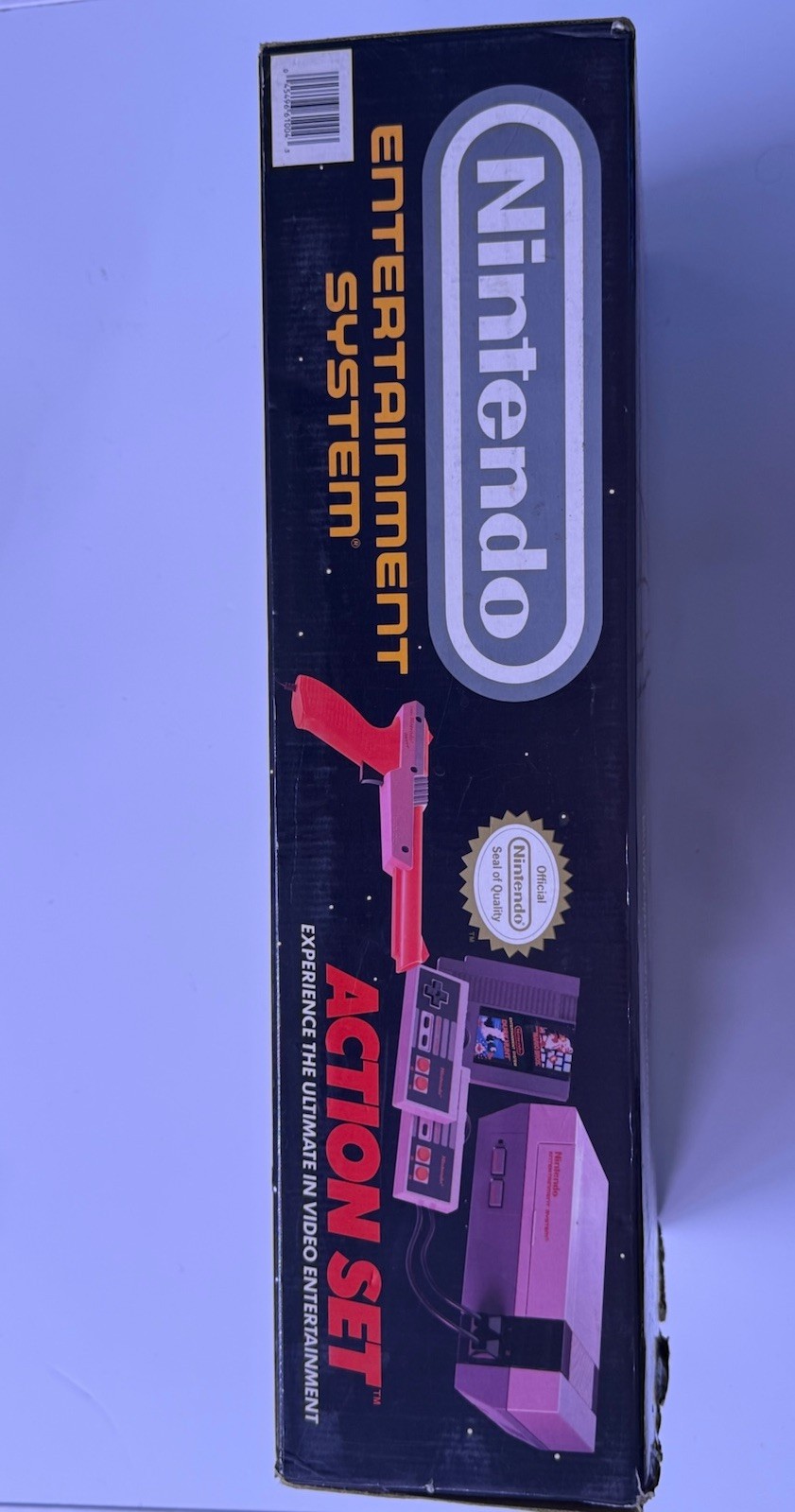 1989 oval seal Action Set complete in box original Nintendo NES Near Mint
