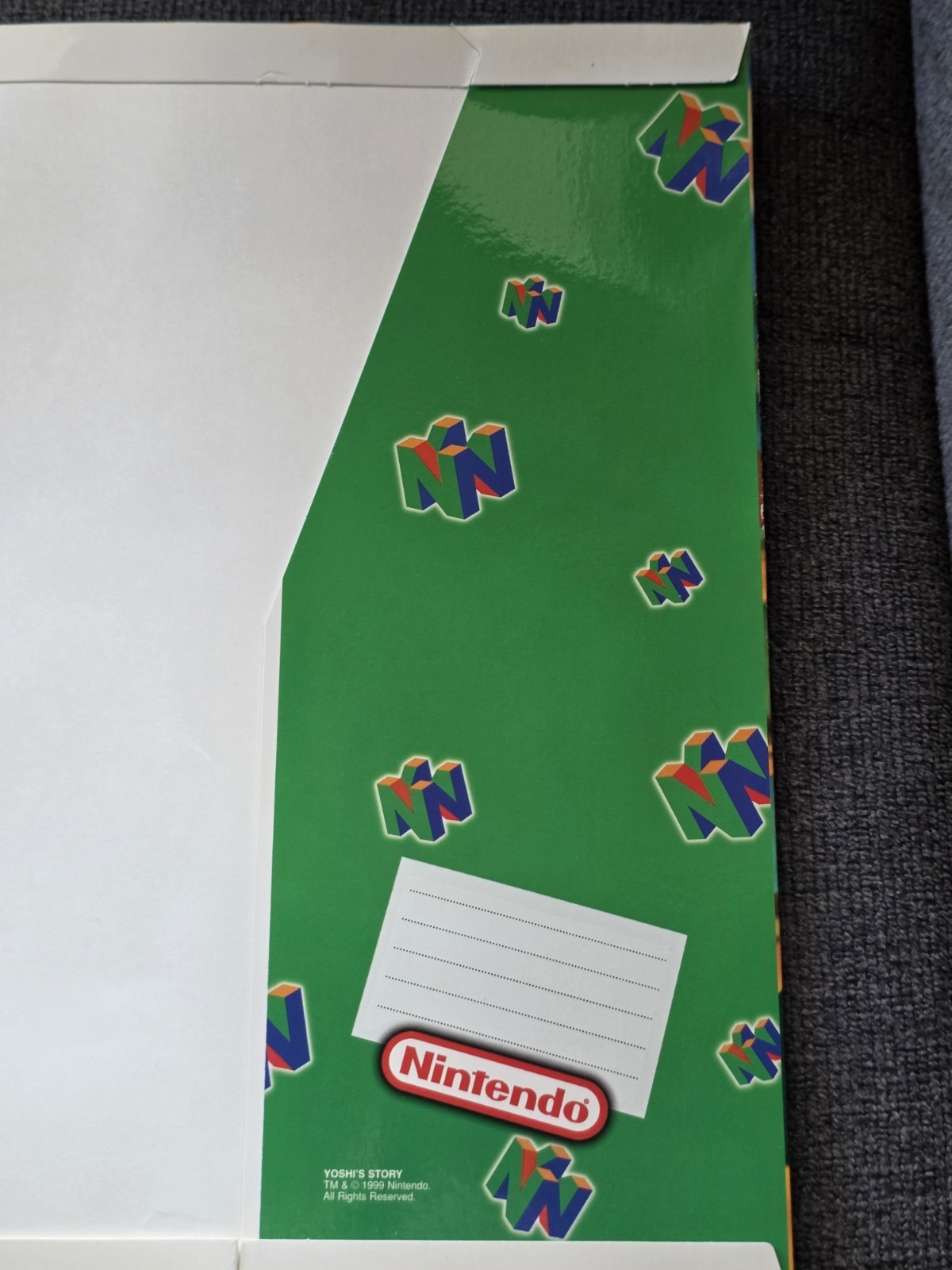 Vintage Nintendo 64 Folders Lot – Mario 64, Yoshi, Star Fox – 90s N64