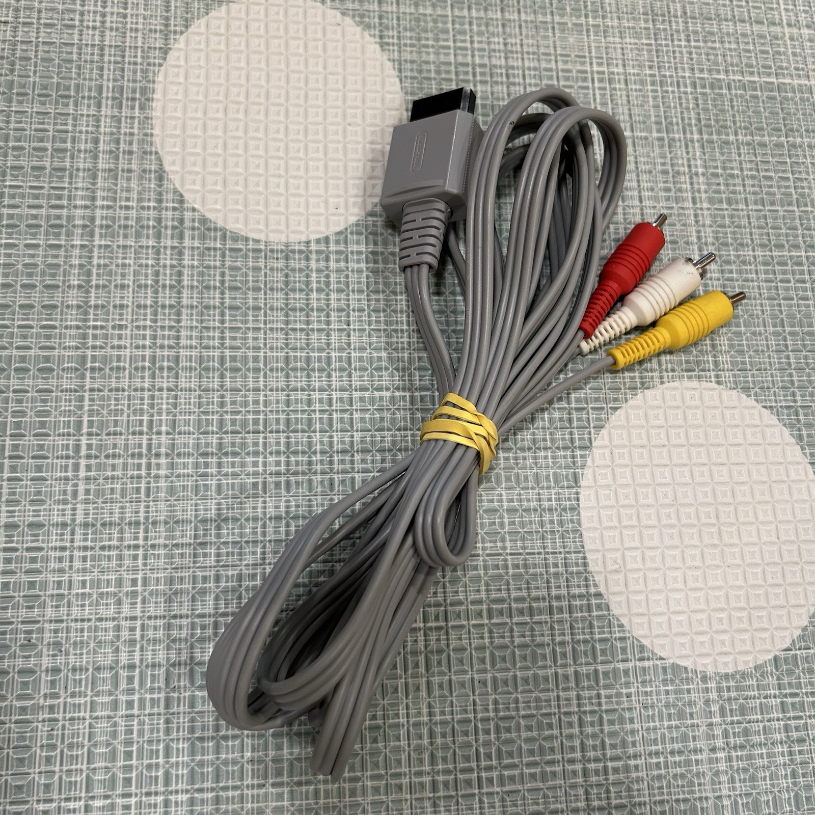 Nintendo Wii OEM Cord Bundle – AC Adapter + AV Cable + Black Sensor Bar TESTED