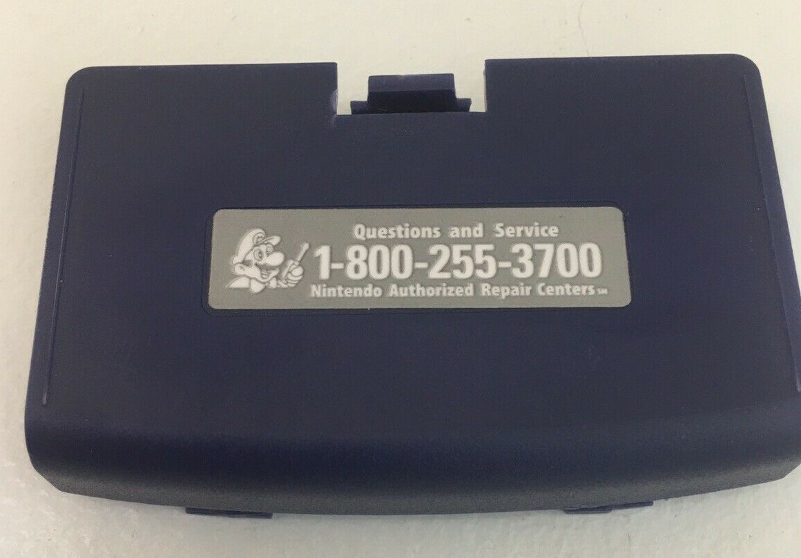 Indigo Purple Blue Battery Cover Game Boy Advance GBA Replacement NEW + STICKER