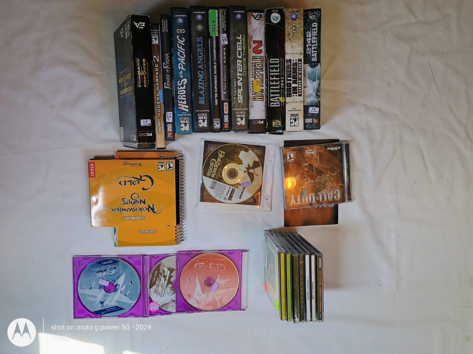Lot Of 25 2000’s PC CD-ROM Games Command Conquer COD Battlefield Tested W/Codes