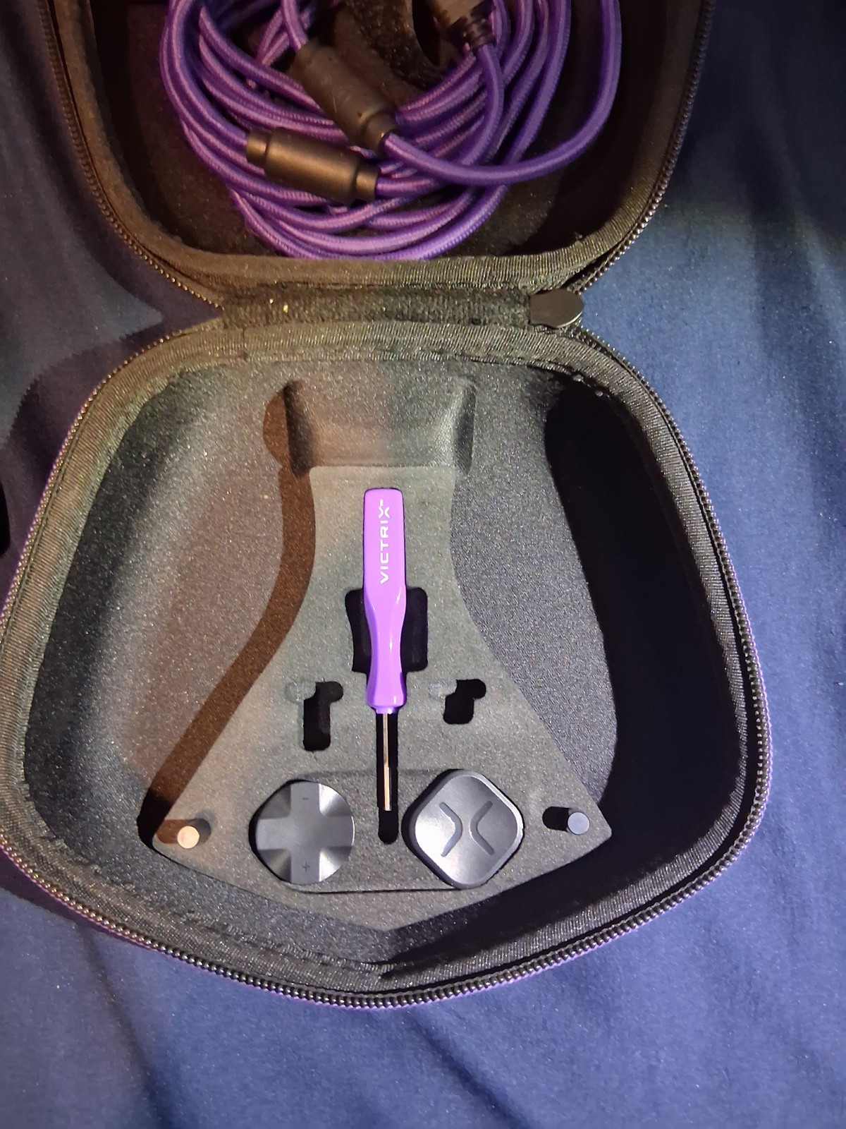 Victrix Pro BFG Wired USB-C Controller PS5/PS4/PC Black/Purple w/Case